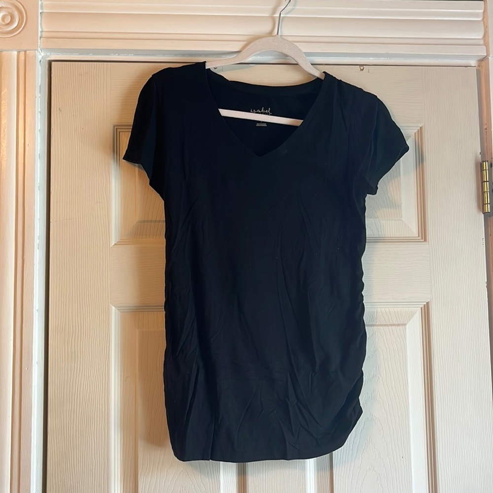 Isabel Maternity Black Tee sz small T-shirt casual
